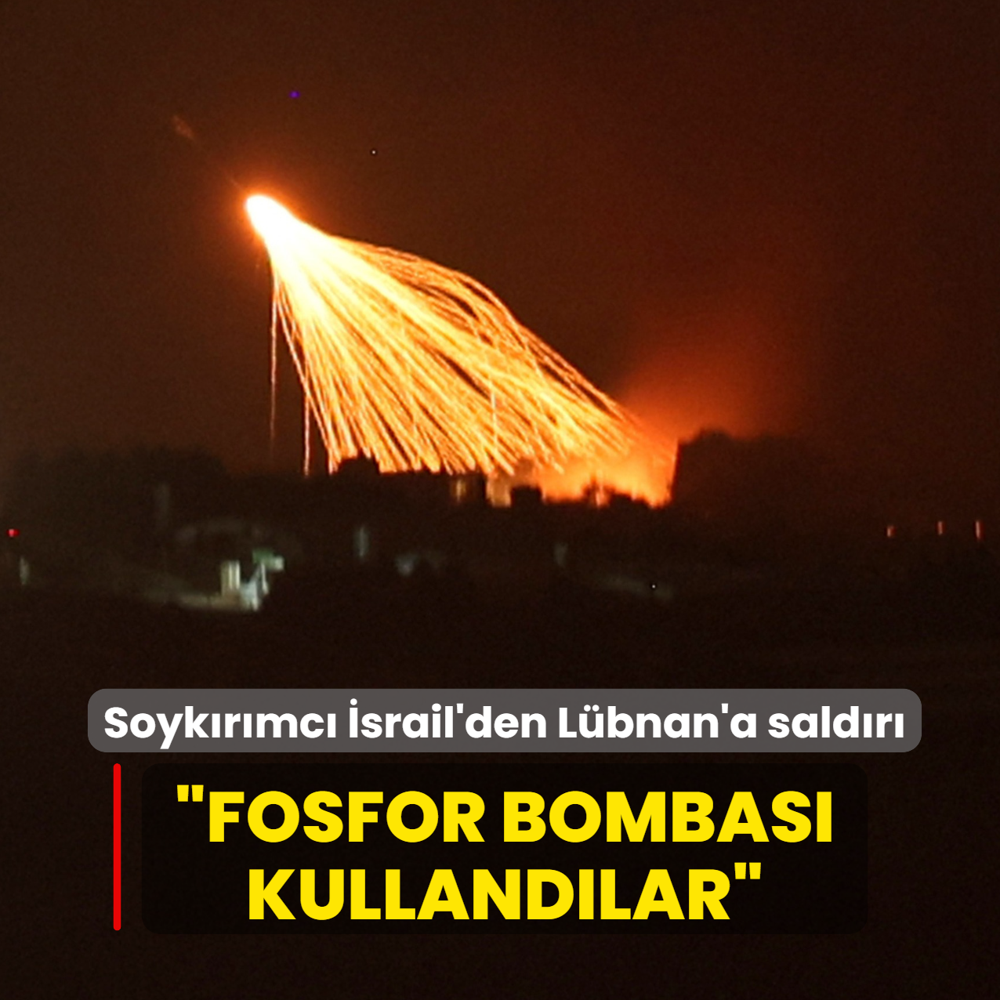 Soyk�r�mc� �srail'den L�bnan'a sald�r�... �Fosfor bombas� kulland�lar�