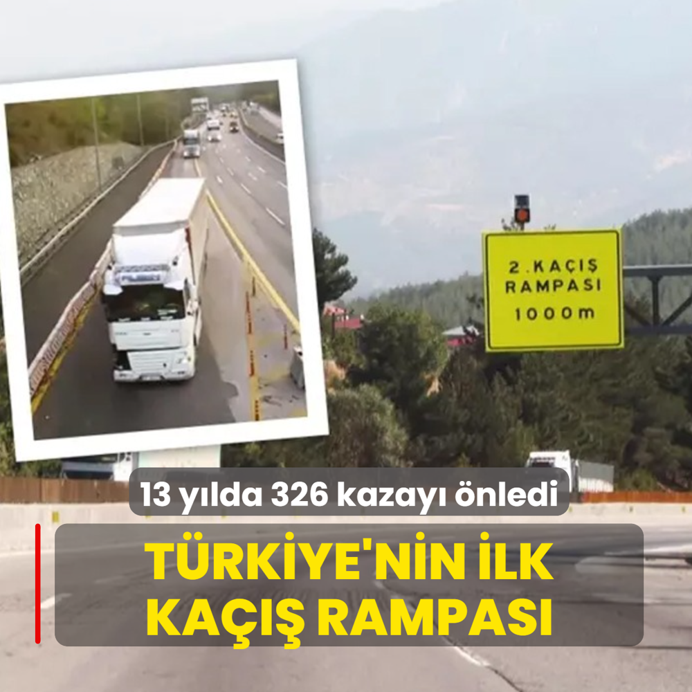 T�rkiye'nin ilk ka��� rampas�! 13 y�lda 326 kazay� �nledi