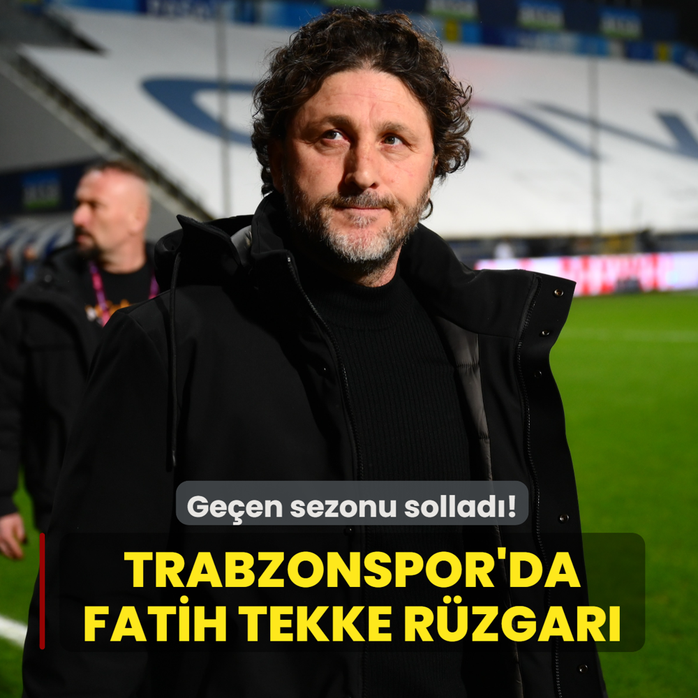 Ge�en sezonu sollad�! Trabzonspor'da Fatih Tekke r�zgar�