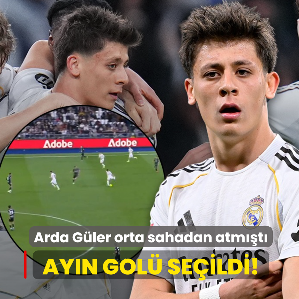 Arda G�ler orta sahadan atm��t�! Ay�n gol� se�ildi