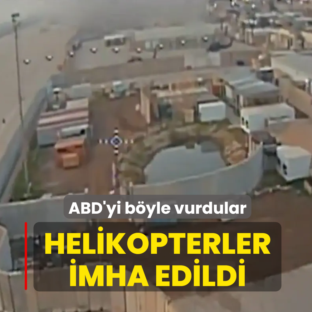 Ba�dat'ta ABD'yi b�yle vurdular... Sava� helikopterleri imha edildi