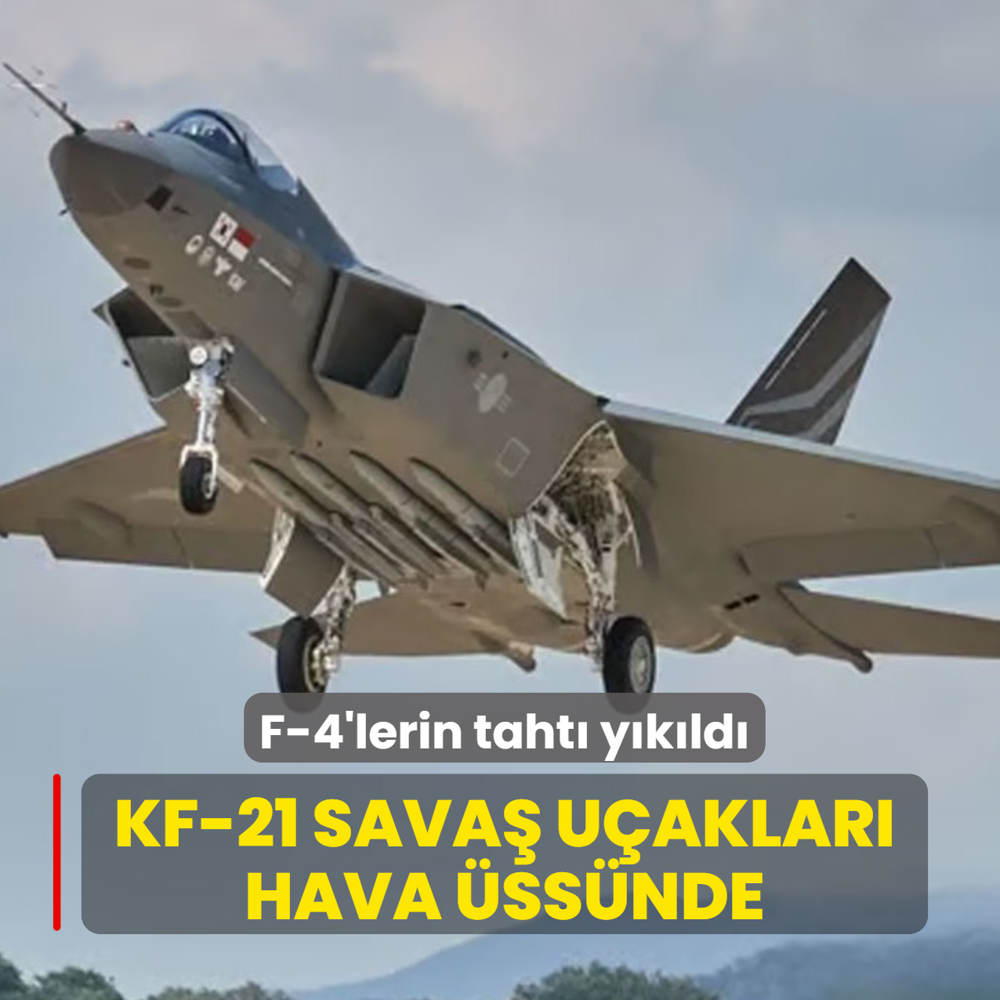 F-4'lerin taht� y�k�ld�! KF-21 sava� u�aklar� hava �ss�nde