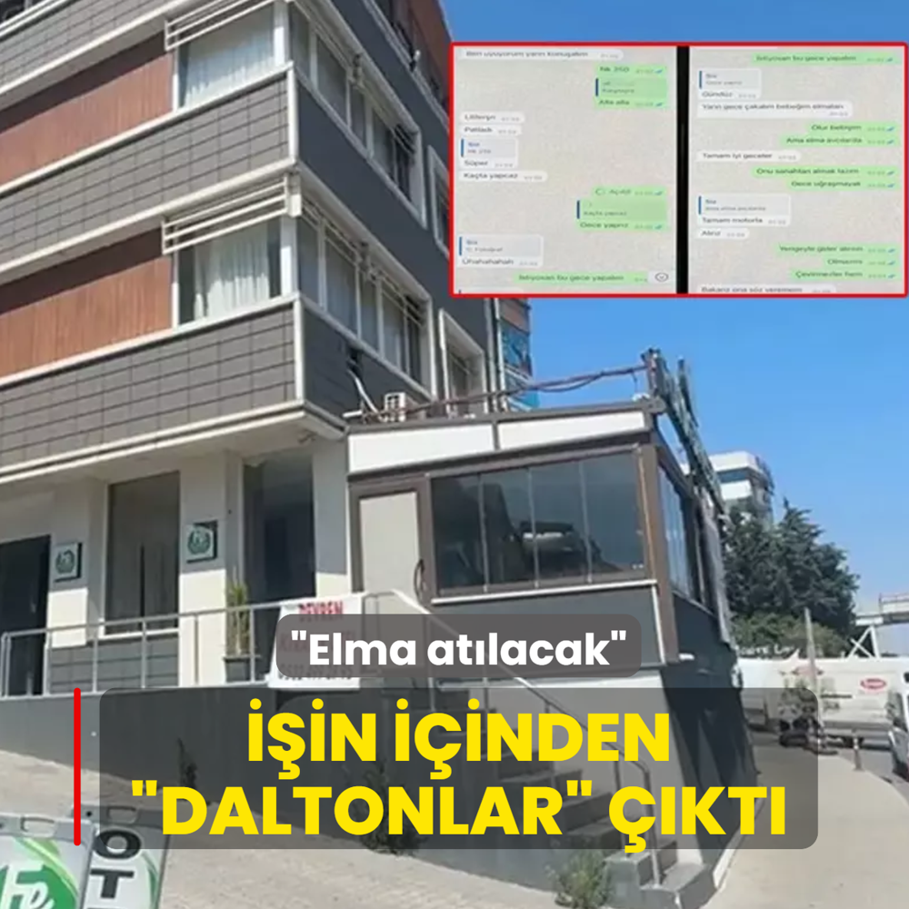 ��in i�inden �Daltonlar� ��kt�! �Elma at�lacak�