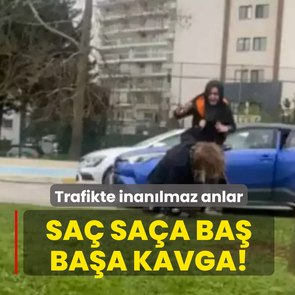 Sa� sa�a ba� ba�a girdiler! Pendik'te iki kad�n�n trafik kavgas�