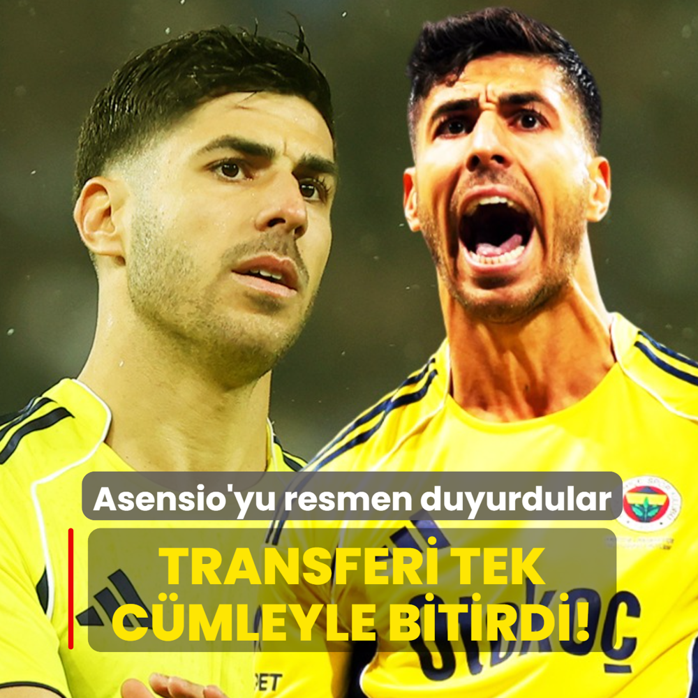 Ve transferi tek c�mleyle bitirdi! Marco Asensio'yu resmen duyurdular