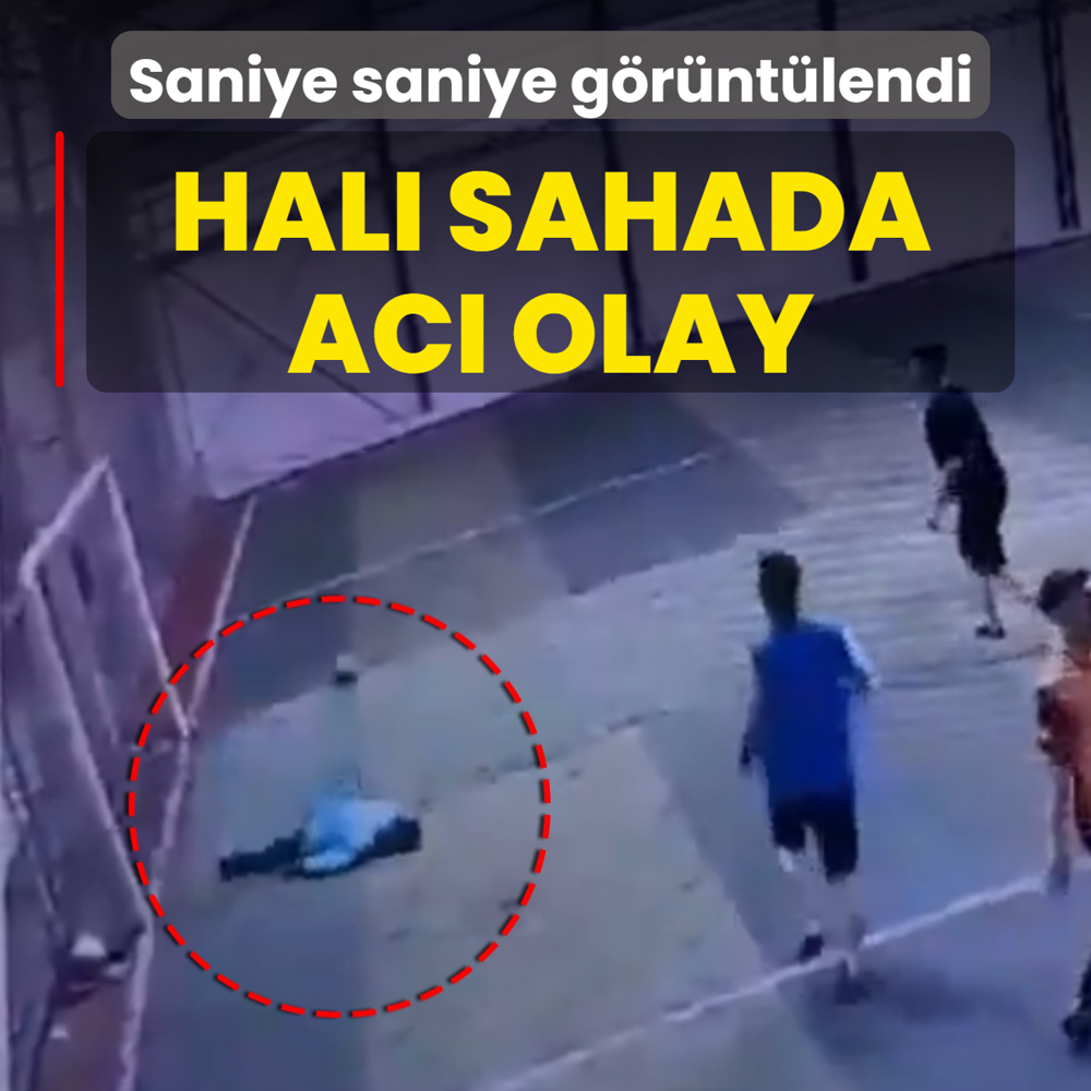 Hal� sahada ac� olay! Saniye saniye g�r�nt�lendi