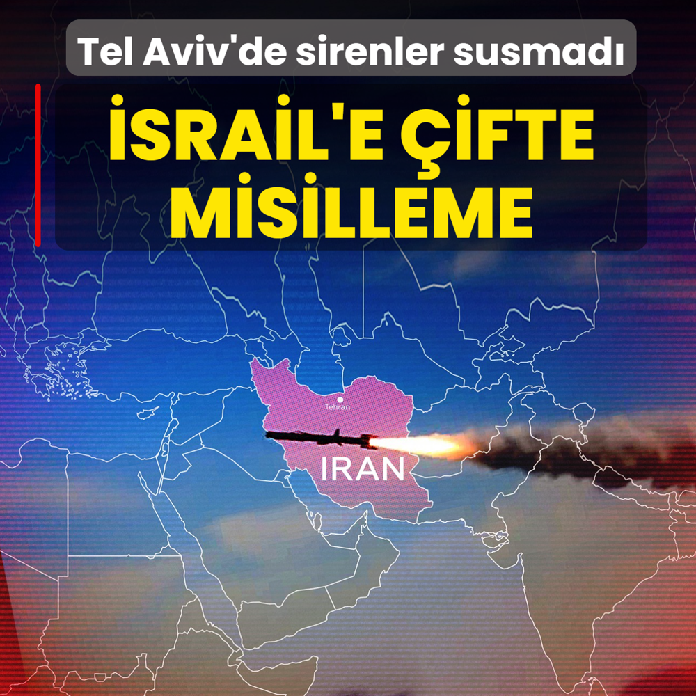 �srail'e �ifte misilleme! Tel Aviv'de sirenler susmad�