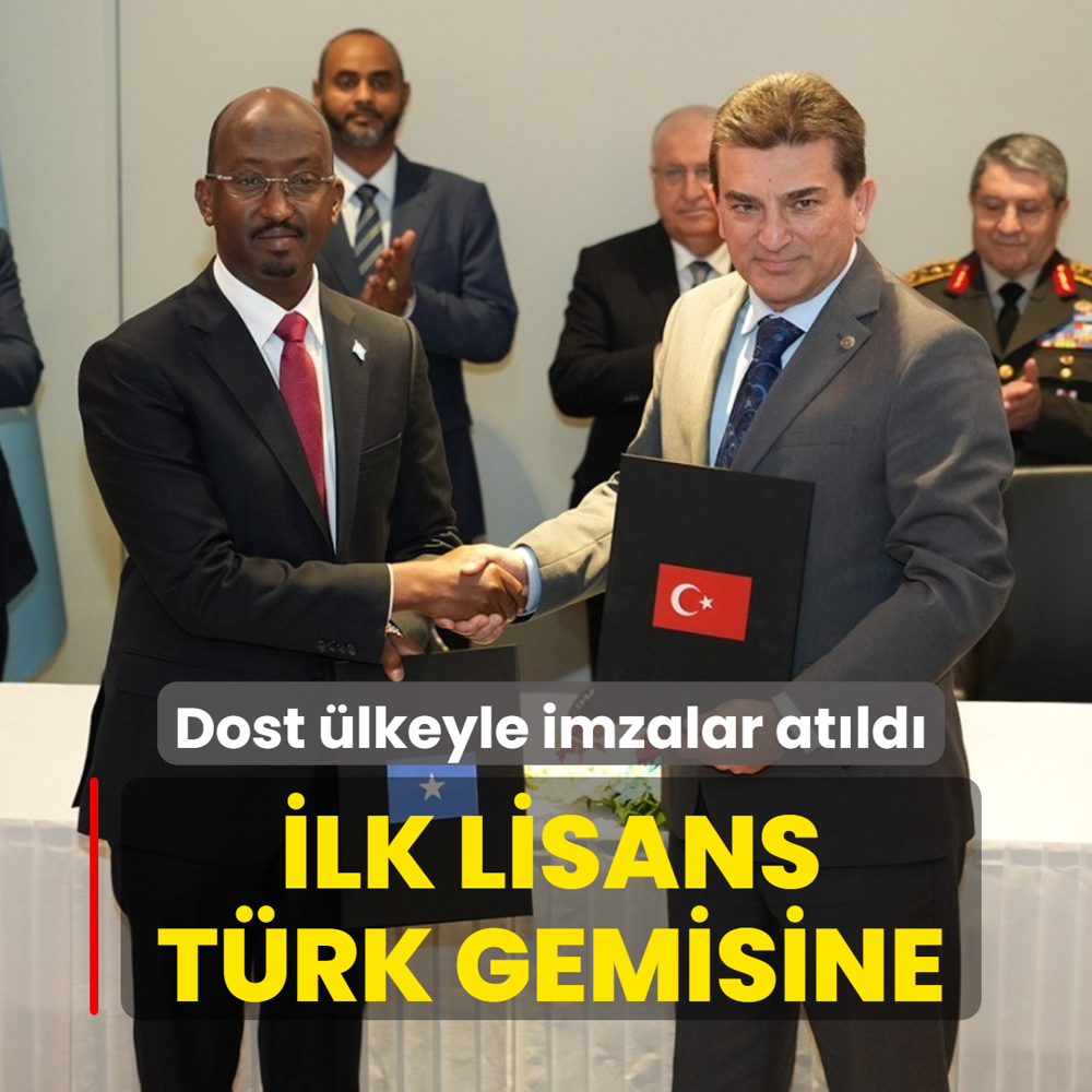 Dost �lkeyle imzalar at�ld�: �lk lisans T�rk gemisine