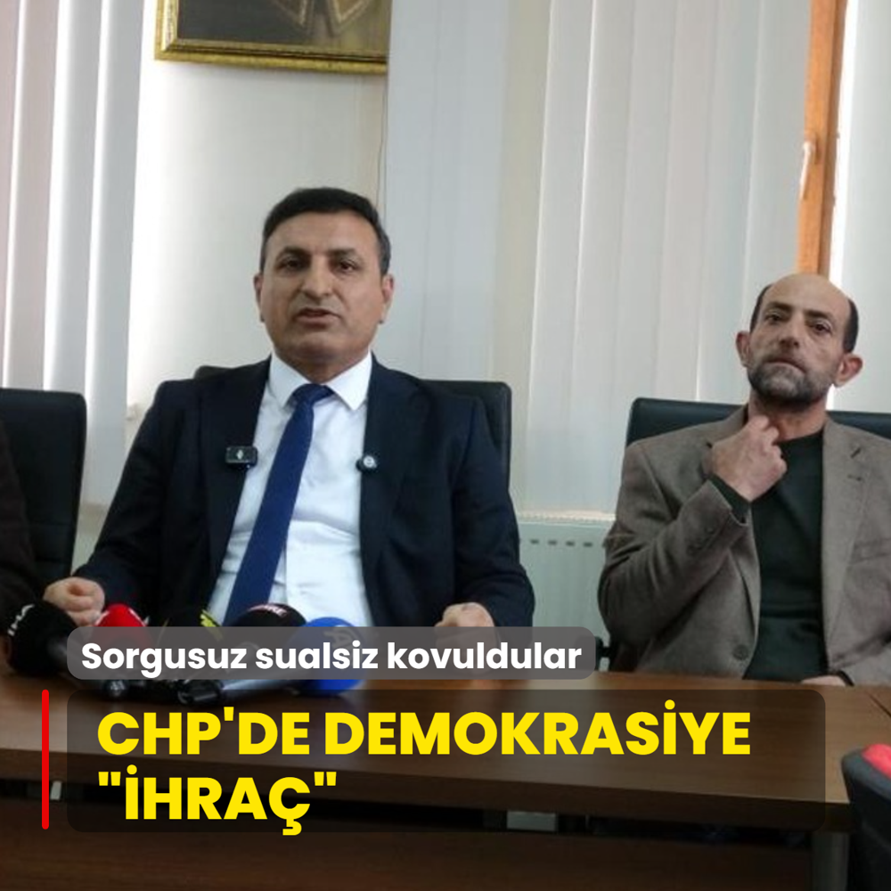 CHP'de �ihra� krizi! Sorgusuz sualsiz partiden kovuldular