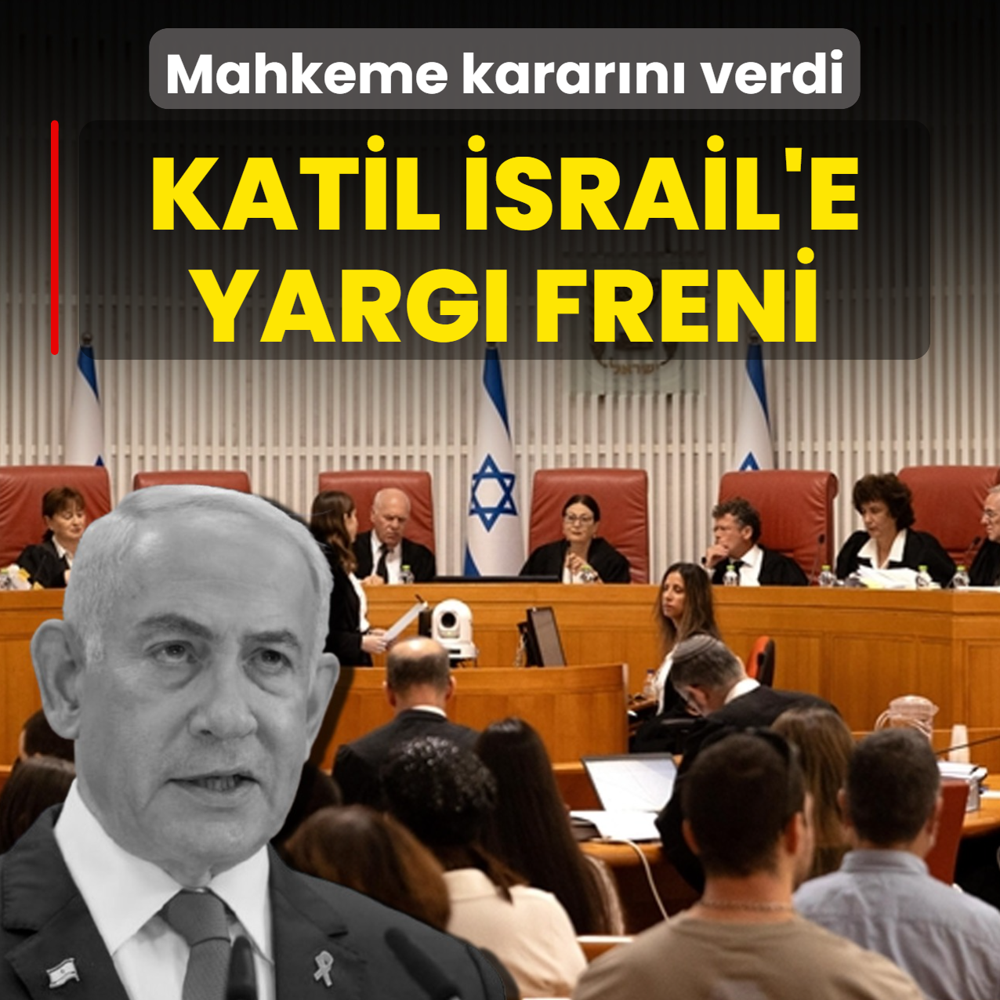 Katil �srail'e yarg� freni! Mahkeme karar�n� verdi