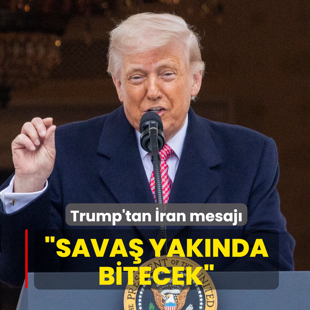 Trump'tan �ran mesaj�... �Sava� yak�nda bitecek�