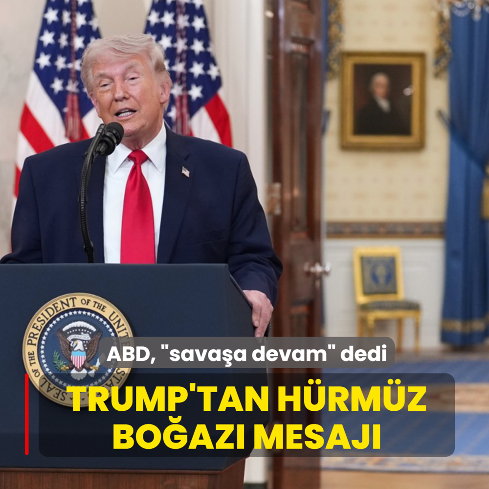 ABD, �sava�a devam� dedi! Trump'tan H�rm�z Bo�az� mesaj�
