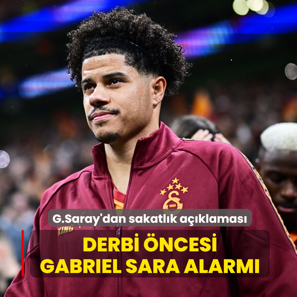 Galatasaray'dan sakatl�k a��klamas�! Trabzonspor ma�� �ncesi Gabriel Sara alarm�