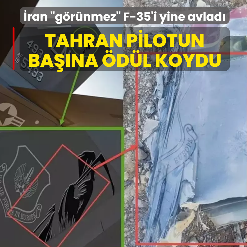 �ran �g�r�nmez� F-35'i yine avlad�: Tahran pilotun ba��na �d�l koydu