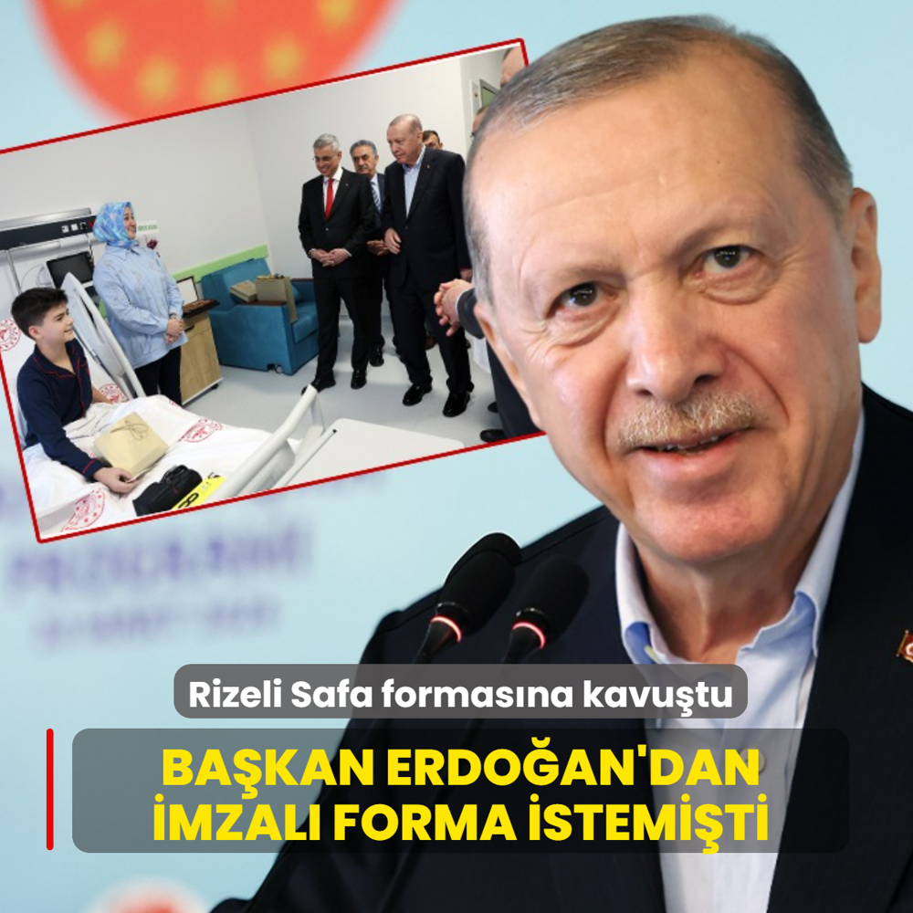 Ba�kan Erdo�an'dan imzal� forma istemi�ti! Rizeli Safa formas�na kavu�tu