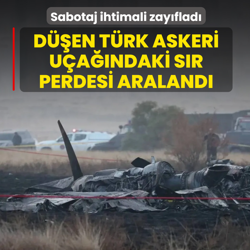 Sabotaj ihtimali zayıfladı! Düşen Türk askeri uçağındaki sır perdesi aralandı
