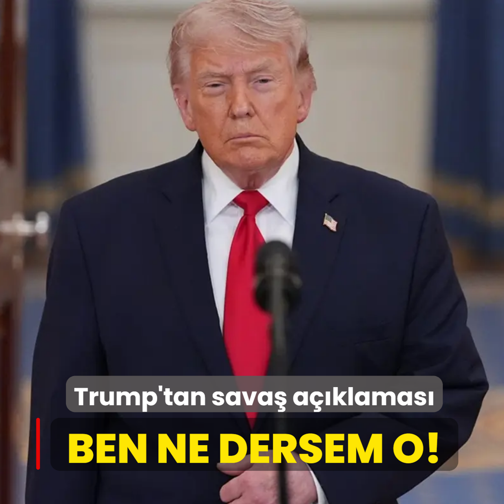 Trump'tan sava� a��klamas�: Ben ne dersem o!