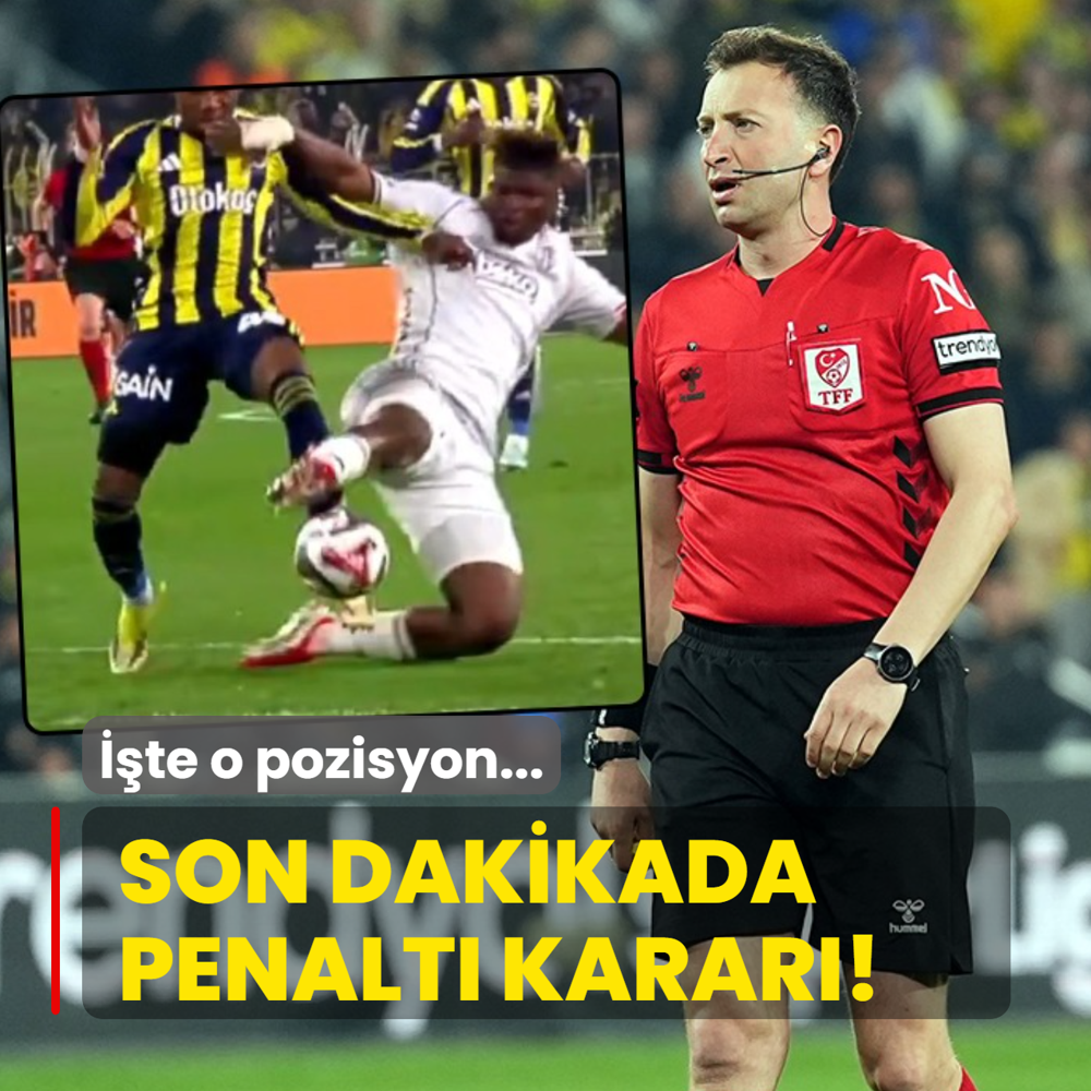 Derbide son dakikada penalt� karar�! ��te o pozisyon...