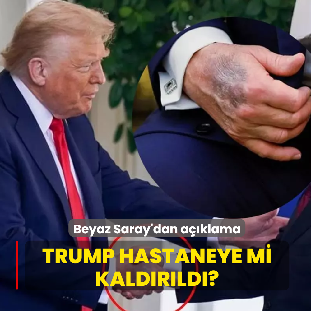 Trump hastaneye mi kald�r�ld�? Beyaz Saray'dan sa�l�k durumuna ili�kin a��klama