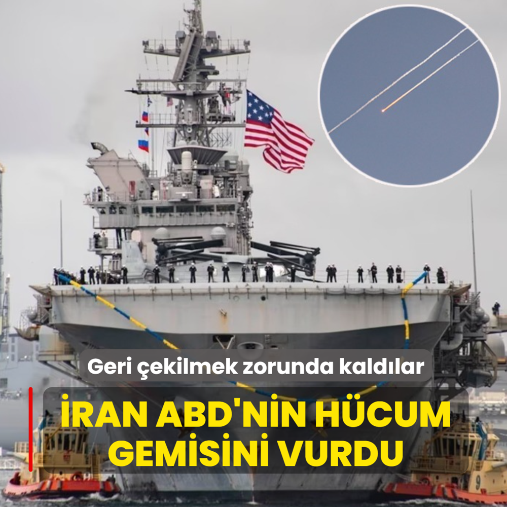 �ran ABD'nin h�cum gemisini vurdu: Geri �ekilmek zorunda kald�lar