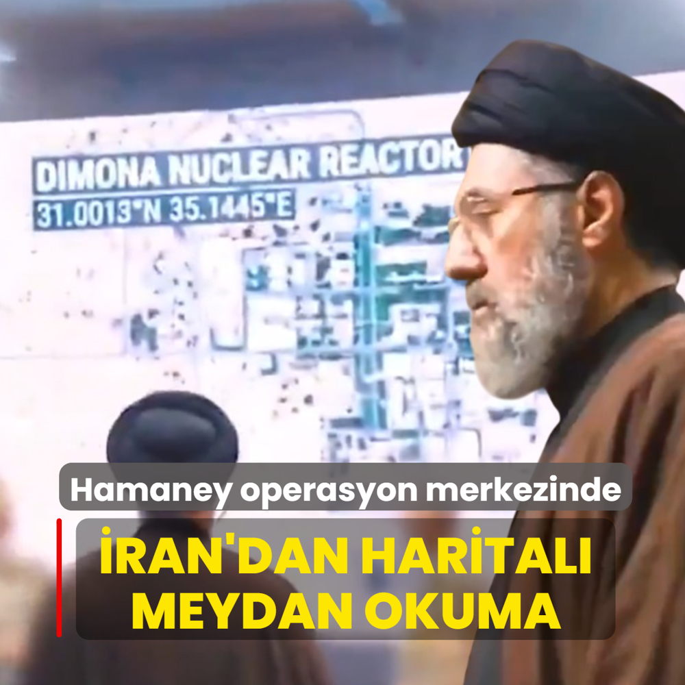 �ran'dan harital� meydan okuma... M�cteba Hamaney operasyon merkezinde