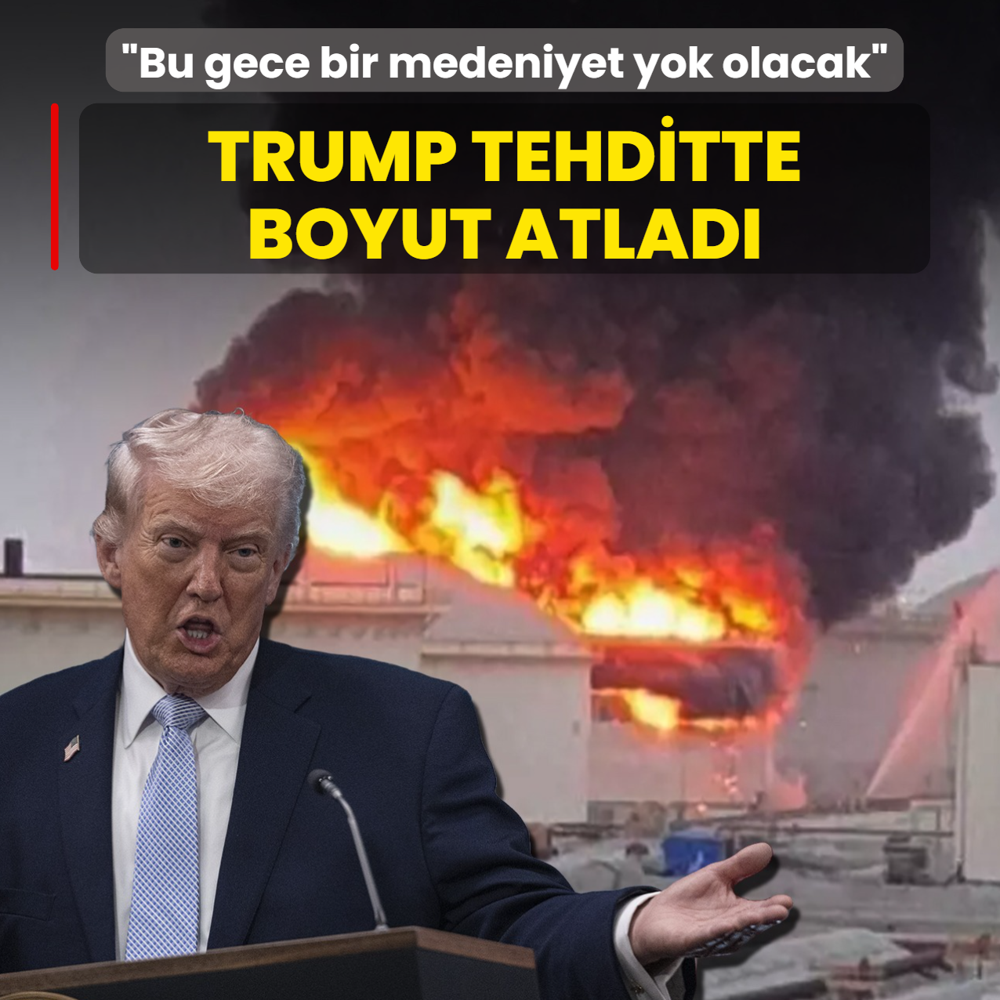 Trump, �ran'a tehditte boyut atlad�: Bu gece b�t�n bir medeniyet yok olacak