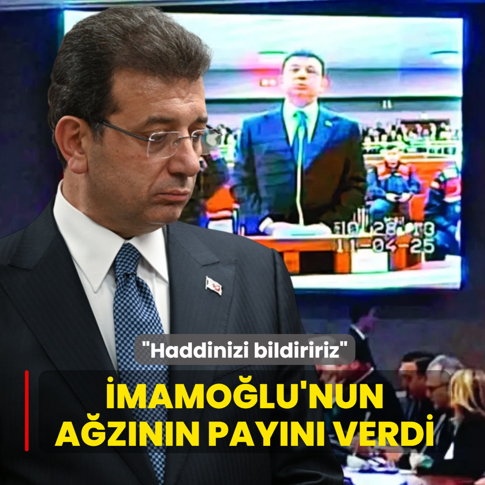 �mamo�lu'nun a�z�n�n pay�n� verdi: Haddinizi a�arsan�z haddinizi bildiririz