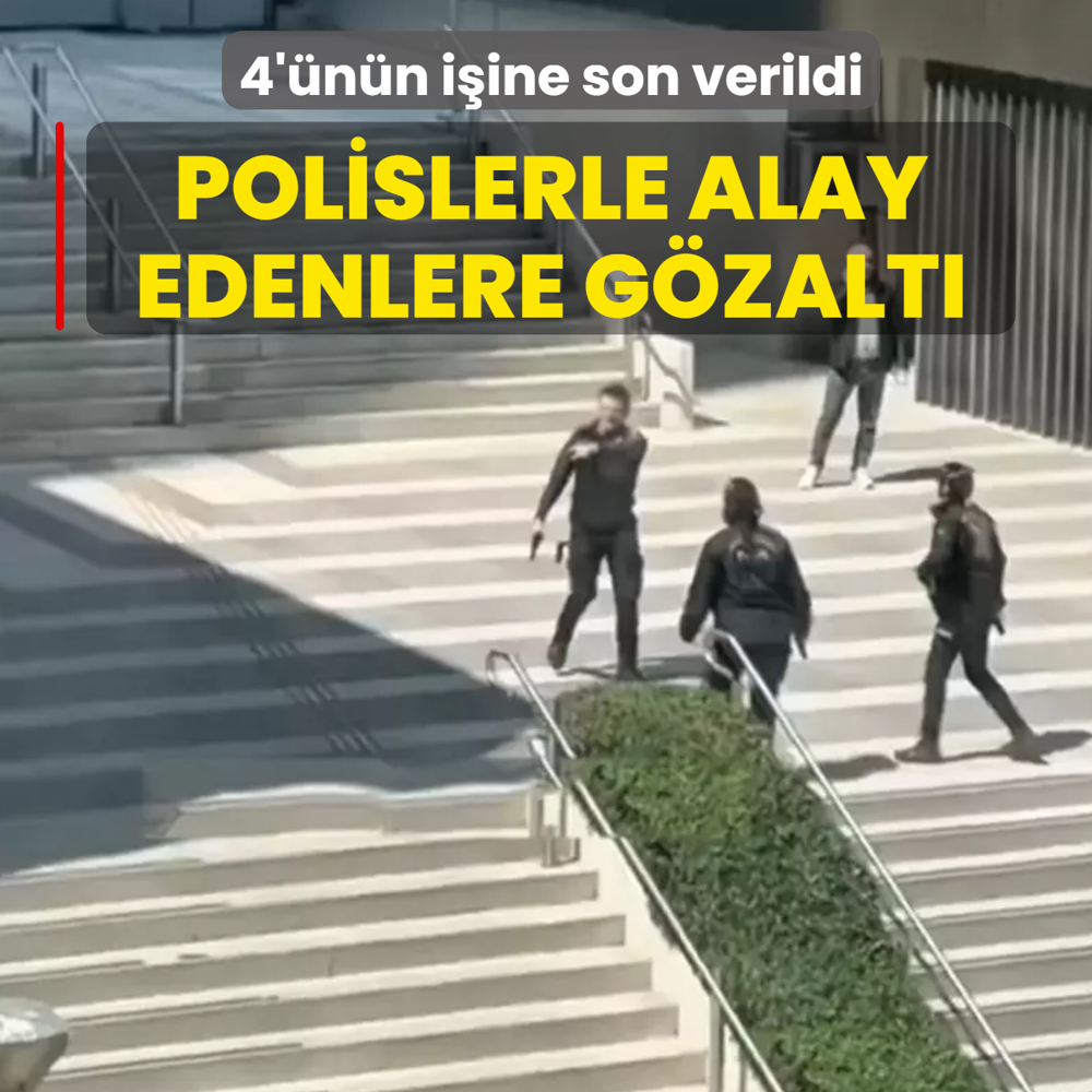 4'�n�n i�ine son verildi: Kahraman polislerle alay edenlere g�zalt�