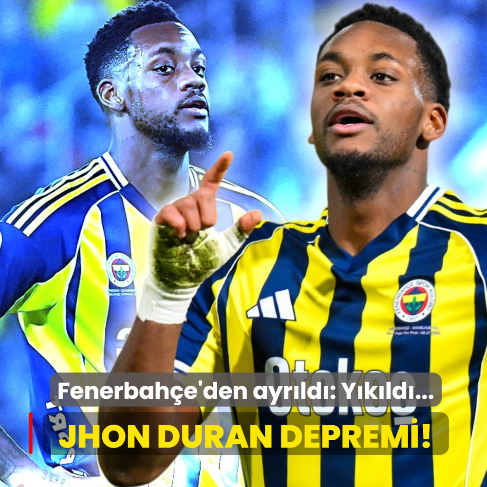Jhon Duran depremi! Fenerbah�e'den ayr�ld�: Y�k�ld�...