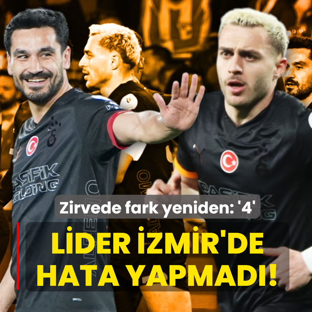 Lider �zmir'de hata yapmad�! Zirvede fark yeniden: 4