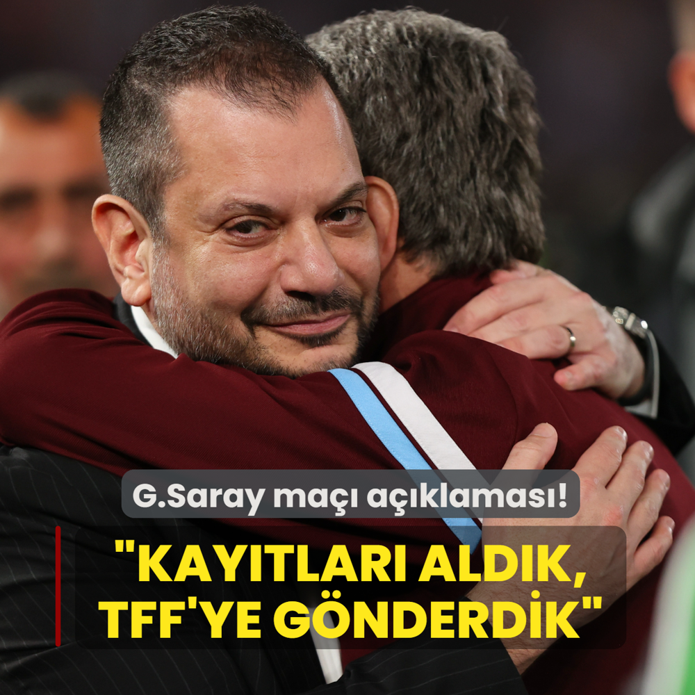 Ertu�rul Do�an'dan Galatasaray a��klamas�! �Kay�tlar� TFF'ye g�nderdik�