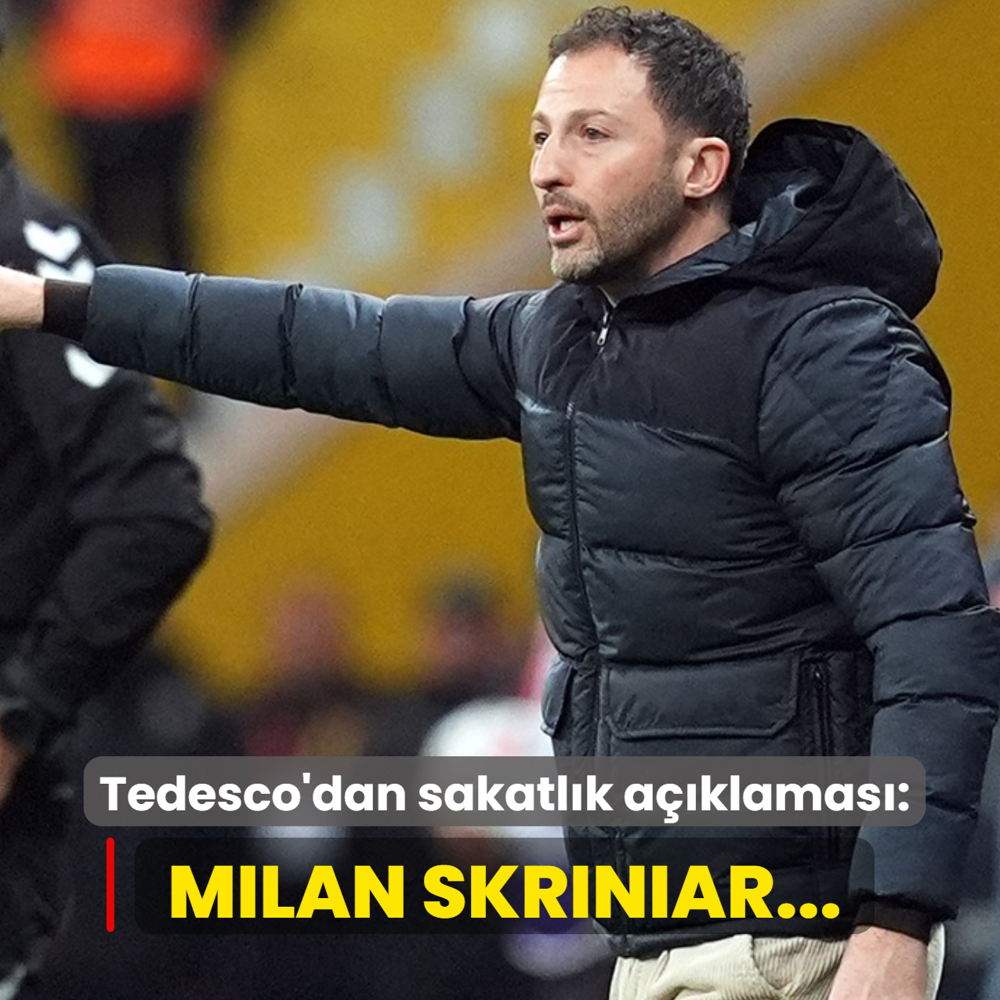 Domenico Tedesco'dan sakatl�k a��klamas�! �Milan Skriniar...�