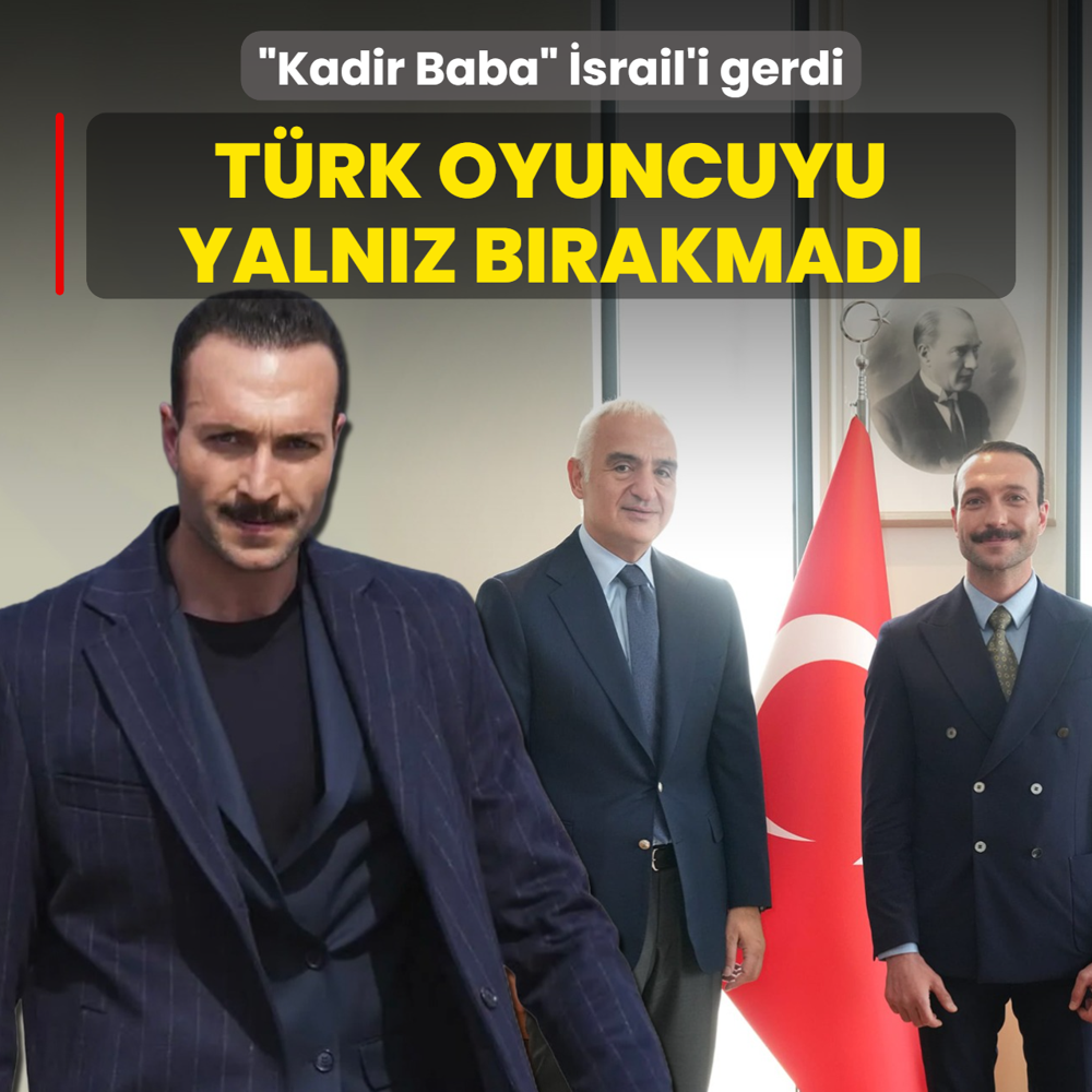 �Kadir Baba� �srail'i gerdi! Bakan Ersoy T�rk oyuncuyu yaln�z b�rakmad�