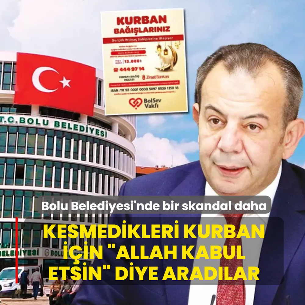 Kesmedikleri kurban i�in �Allah kabul etsin� diye arad�lar