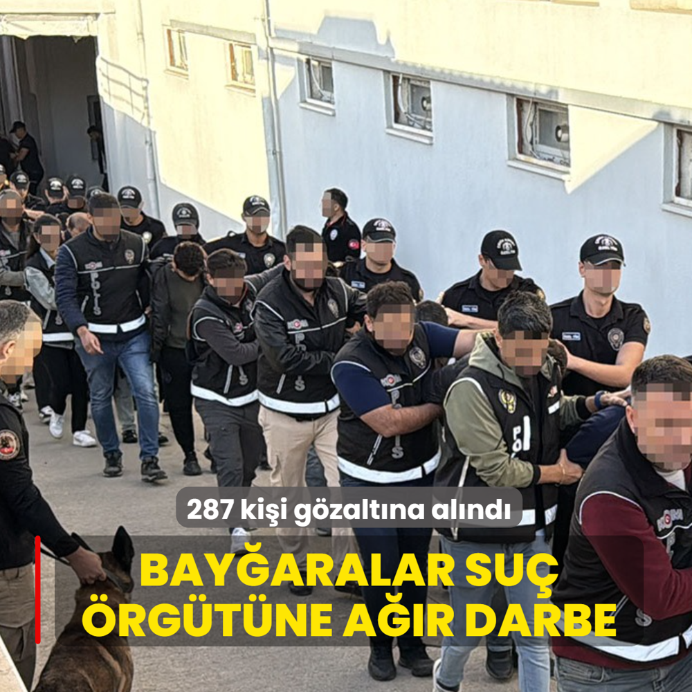 Bay�aralar su� �rg�t�ne a��r darbe! 287 ki�i g�zalt�na al�nd�