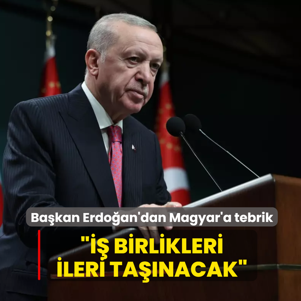 Ba�kan Erdo�an'dan Magyar'a tebrik: �� birlikleri yeni d�nemde daha ileri ta��nacak