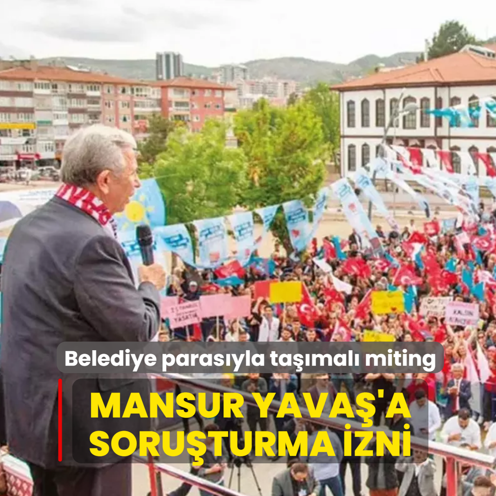 Belediye paras�yla ta��mal� miting