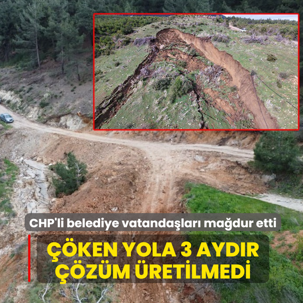 CHP'li belediye vatanda�lar� ma�dur etti! Yol ��kt�, 3 ayd�r tarlas�na y�r�yerek gidiyorlar