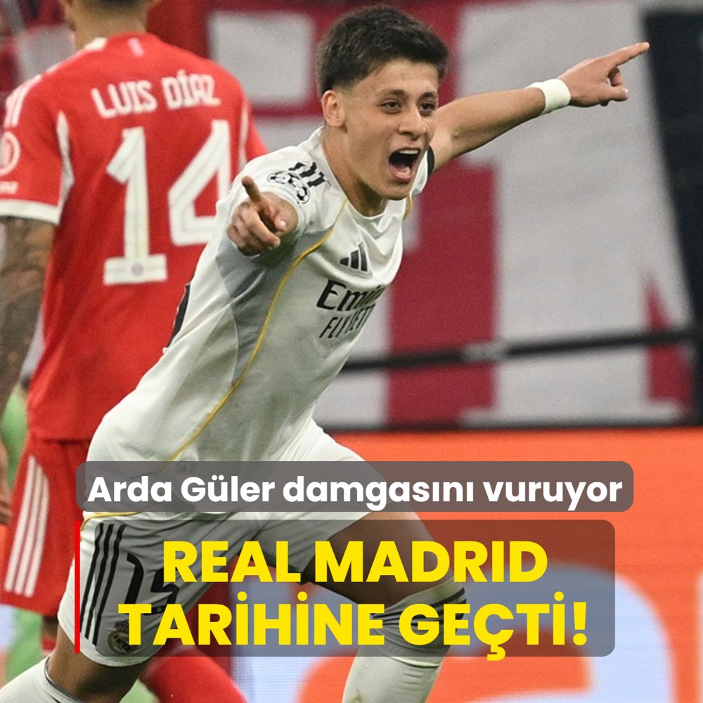 Real Madrid tarihine ge�ti! Arda G�ler damgas�n� vuruyor