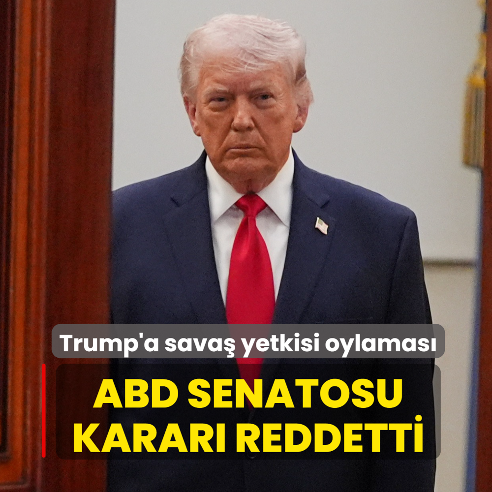 Trump'a sava� yetkisi oylamas�... ABD senatosu karar� reddetti