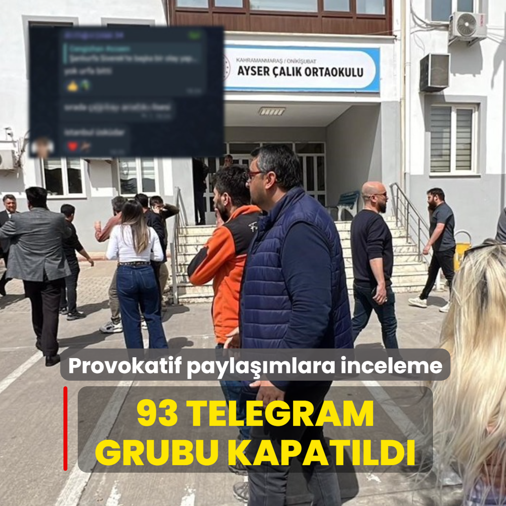 Okul sald�r�lar�yla ilgili provokasyona ge�it yok: 93 Telegram grubu kapat�ld�