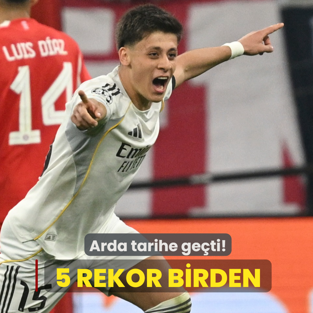 Tarihe ge�ti! Arda G�ler 5 rekor birden k�rd�