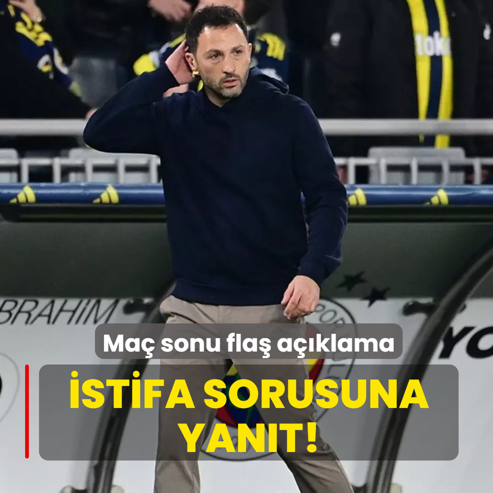 Domenico Tedesco'dan ma� sonu fla� a��klama! �stifa sorusuna yan�t
