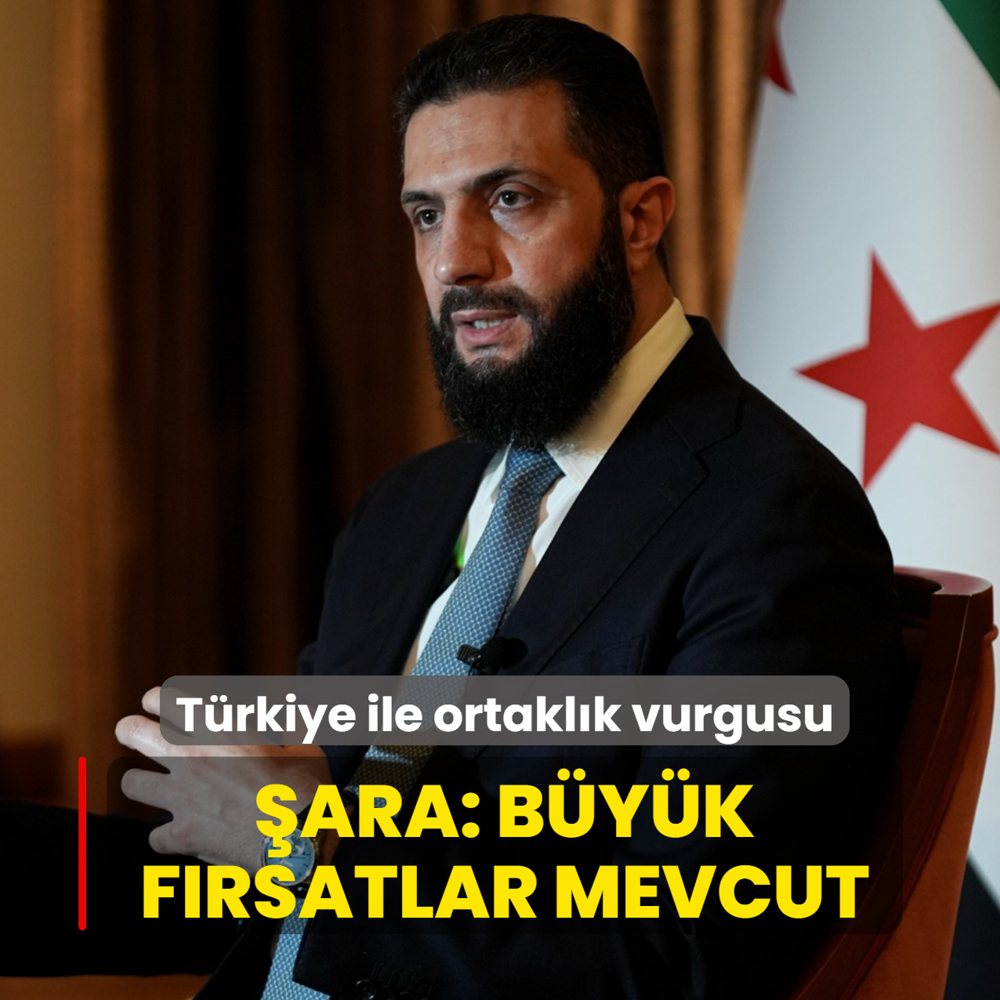 Suriye'den T�rkiye ile ortakl�k vurgusu... �ara: B�y�k f�rsatlar mevcut