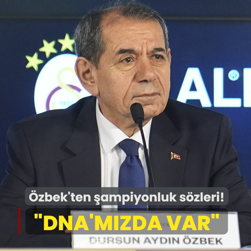 Dursun �zbek'ten �ampiyonluk s�zleri! �Galatasaray'�n DNA's�nda var�