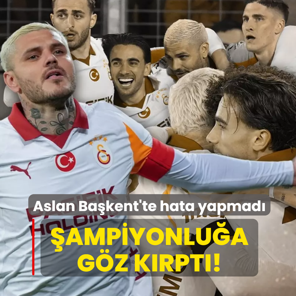 Galatasaray Ba�kent'te hata yapmad�! �ampiyonlu�a g�z k�rpt�