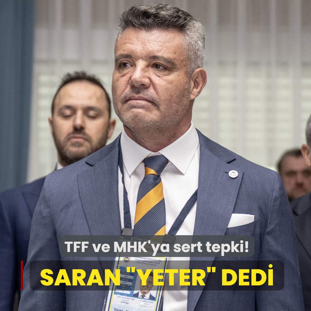 Sadettin Saran �Yeter� dedi! TFF ve MHK'ya sert tepki