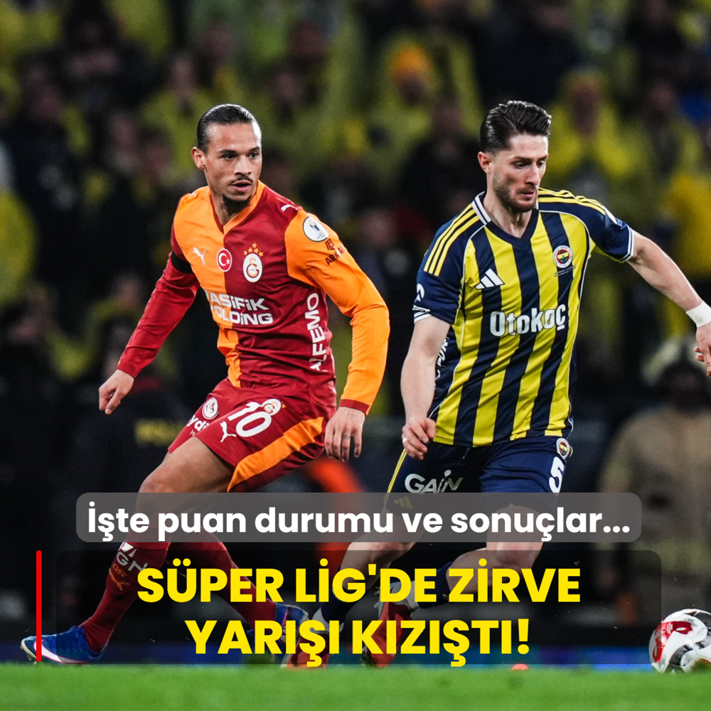 S�per Lig'de zirve yar��� k�z��t�! ��te puan durumu ve sonu�lar...