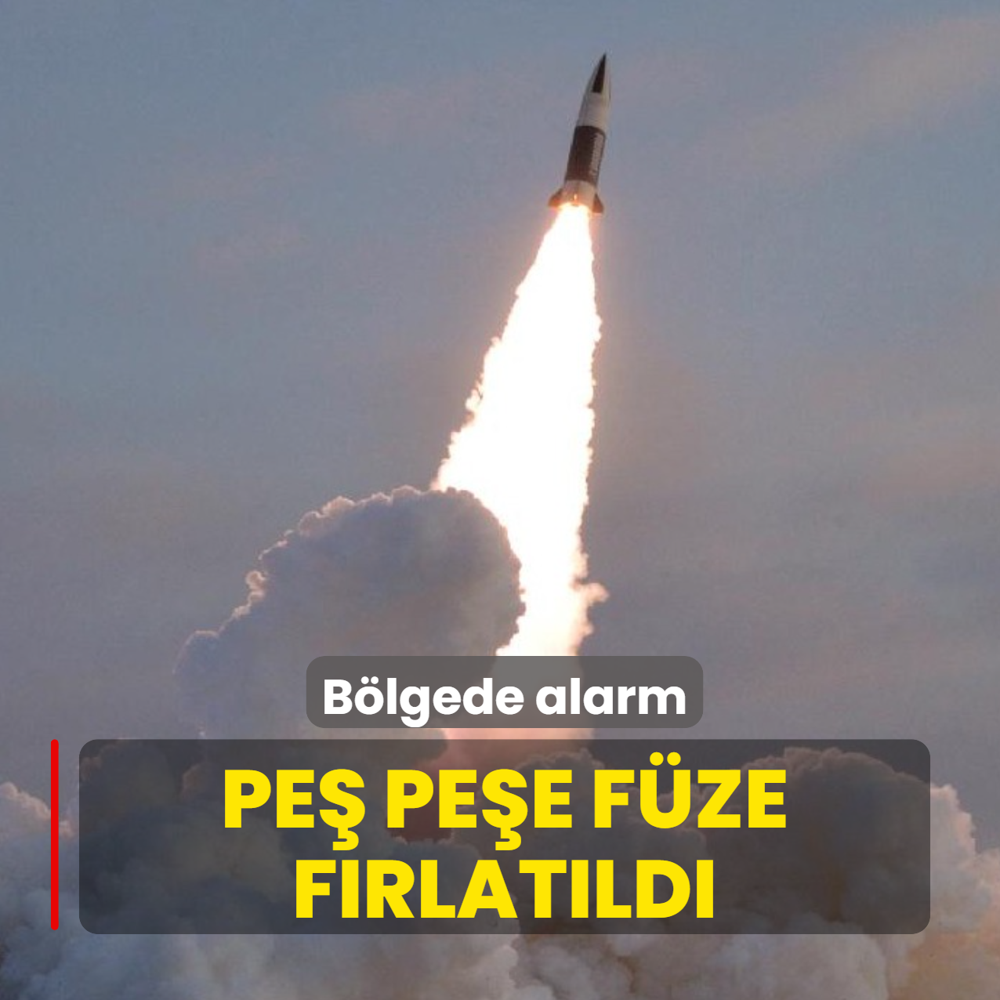 B�lgede alarm! Pe� pe�e f�ze f�rlat�ld�