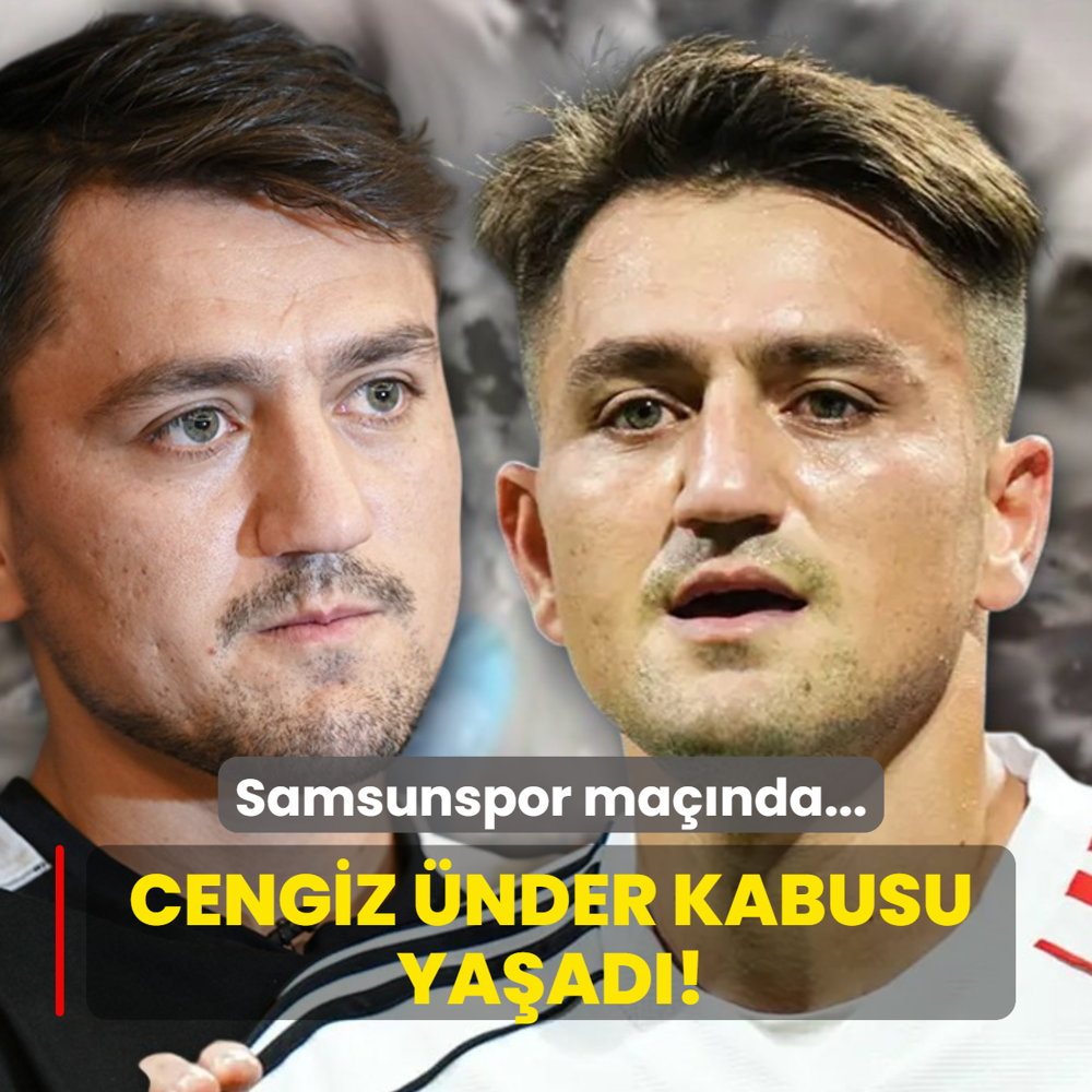 Cengiz �nder kabusu ya�ad�! Samsunspor ma��nda...